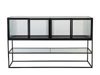 Dressoir met ribbel glas, dutchbone , boli - afbeelding 1 van  4