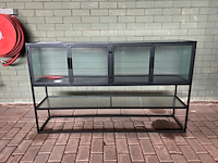 Dressoir met ribbel glas, dutchbone , boli - afbeelding 2 van  4