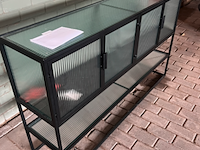 Dressoir met ribbel glas, dutchbone , boli - afbeelding 3 van  4