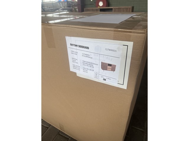 Dressoir rhythm, raw materials, bruin - afbeelding 4 van  5