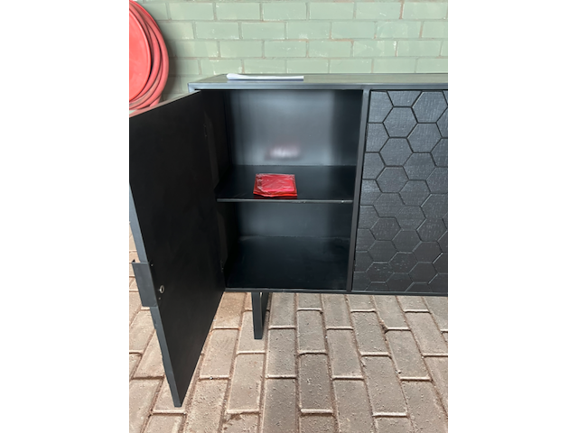Dressoir, vanharte, linc, zwart - afbeelding 4 van  4