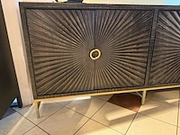 Dressoir walnut/goudkleurig - afbeelding 3 van  8