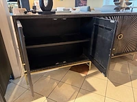 Dressoir walnut/goudkleurig - afbeelding 4 van  8