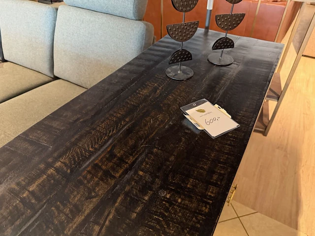 Dressoir walnut/goudkleurig - afbeelding 8 van  8