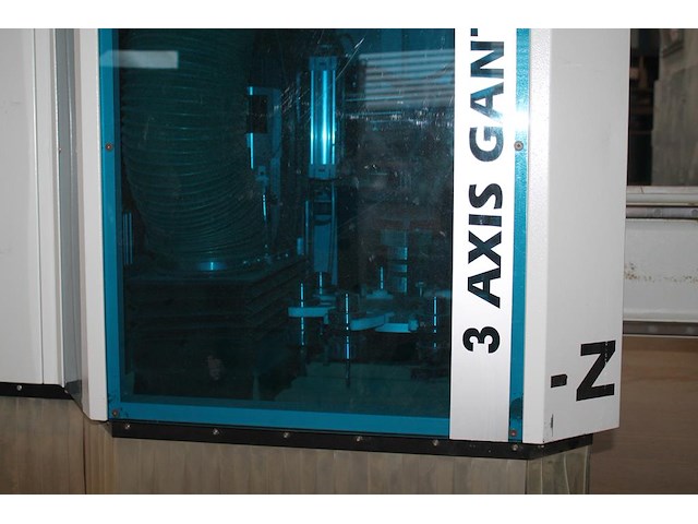 Drie-assig cnc bewerkingscentrum raptor 2142 met vacuümpomp, 8-koppige carrousel, boorunit en zaagunit. bo... - afbeelding 19 van  21