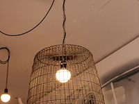 Drie decoratieve hanglampen type wasmand. - afbeelding 2 van  3