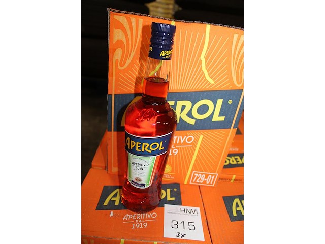 Drie dozen aperol. 18 flessen. - afbeelding 3 van  3