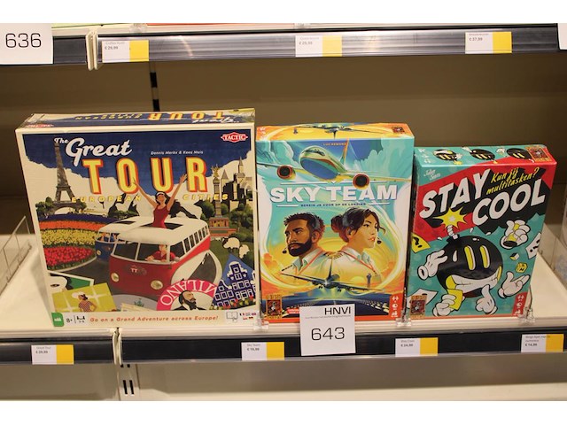Drie familiespellen tactic the great tour en 999games skyteam en stay cool. - afbeelding 1 van  1