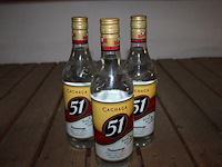 Drie flessen chacaca. - afbeelding 1 van  2