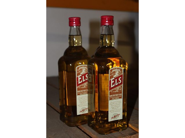 Drie flessen kruidenbitter els. - afbeelding 2 van  2
