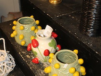 Drie fruitpotten aardbei en citroen. - afbeelding 2 van  2