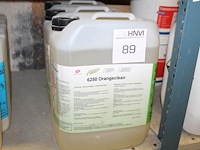 Drie jerrycans a 10l orangeclean atramex. - afbeelding 1 van  3