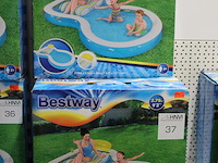 Drie maal opblaaszwembad bestway staycation met ingebouwde loungestoel, afm. 279 cm x 234 cm x 48 cm. - afbeelding 2 van  2