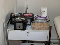 Drie professionele waxheaters lycon, incl. houten spatels en 2 kg wax.