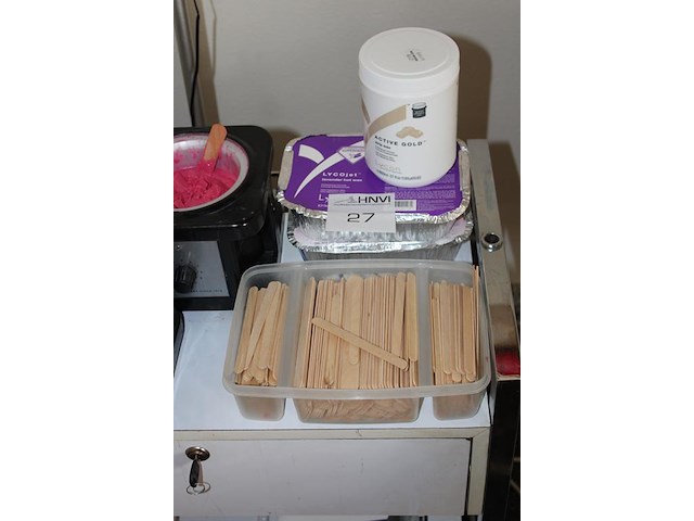 Drie professionele waxheaters lycon, incl. houten spatels en 2 kg wax. - afbeelding 3 van  3
