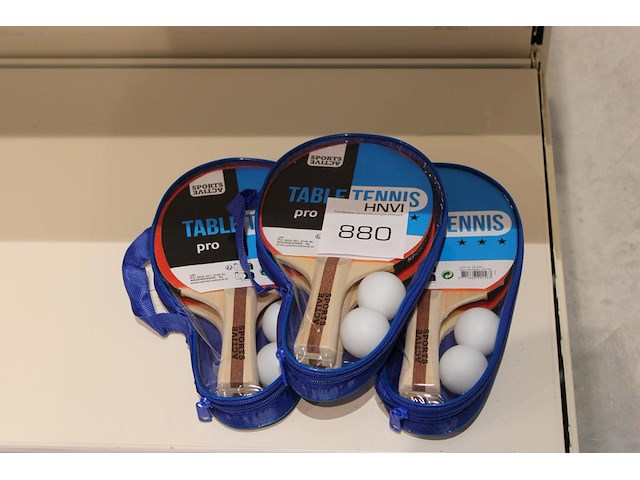 Drie sets met tafeltennisbats active sport. - afbeelding 1 van  2