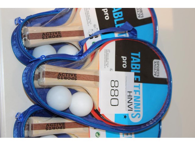 Drie sets met tafeltennisbats active sport. - afbeelding 2 van  2