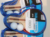 Drie sets met tafeltennisbats active sport. - afbeelding 2 van  2