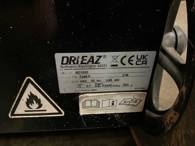 Drieaz bd1000 bouwdroger - afbeelding 5 van  5