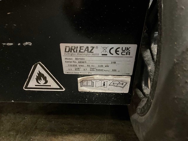 Drieaz bd1000 bouwdroger - afbeelding 5 van  5