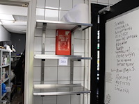 Driedelig rvs wandschap afm. 50 x 28 x 62 cm. - afbeelding 1 van  2