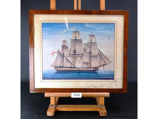 Driemaster op zee - afbeelding 1 van  5