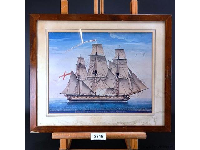 Driemaster op zee - afbeelding 2 van  5