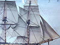 Driemaster op zee - afbeelding 4 van  5