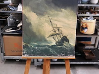 Driemaster op zware zee - afbeelding 1 van  5