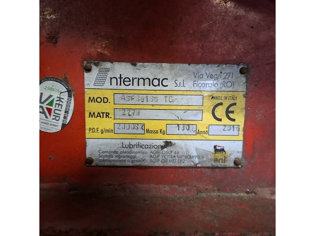 Driepunts bladblazer, intermac, asf 319 sg tc, 2016 - afbeelding 5 van  14