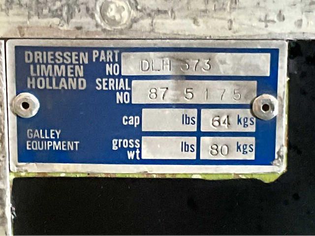 Driessen / klm dlh 573 vliegtuig trolley half formaat - afbeelding 7 van  7
