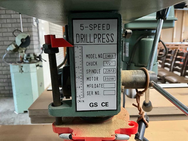 Drillpress zj4113 kolomboormachine - afbeelding 7 van  7