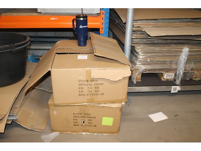 Drinkbekers met reclameopdruk 1200 ml. 50 stuks in 2 dozen. - afbeelding 1 van  2