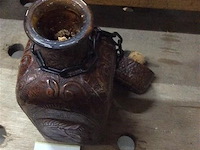 Drinkfles lederen omhulsel jacht - afbeelding 2 van  6