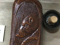 Drinkfles lederen omhulsel jacht - afbeelding 5 van  6