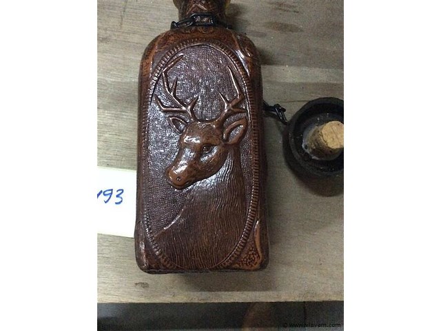 Drinkfles lederen omhulsel jacht - afbeelding 6 van  6