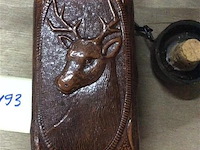 Drinkfles lederen omhulsel jacht - afbeelding 6 van  6