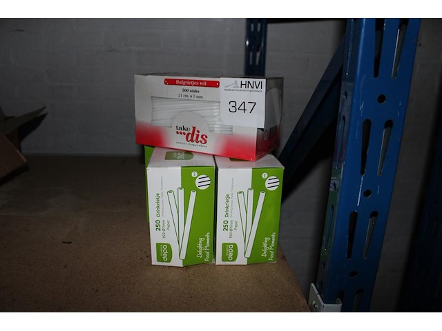 Drinkrietjes in 7 dozen. 2000 stuks. - afbeelding 1 van  2