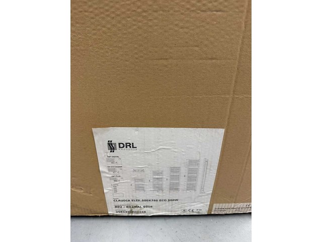 Drl - e-comfort claudia - 220752 - elektrische radiator met ecodesign thermostaat 500 watt, 763x500 mm - afbeelding 5 van  5