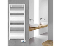 Drl 250742 elektr. badkamerradiator claudia (763mm) 760x400mm 400w wit ral9016 verkort snoer 25cm - afbeelding 1 van  5