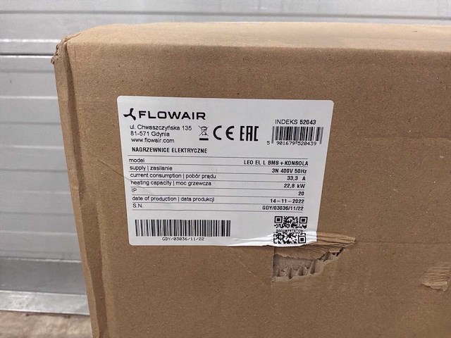 Drl flowair system line leo el l gbs luchtverwarmer - afbeelding 8 van  17