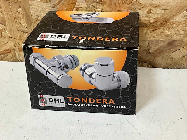Drl kraan tondera haaks 1/2" + voetventiel haaks 1/2 vve=10 - afbeelding 2 van  2