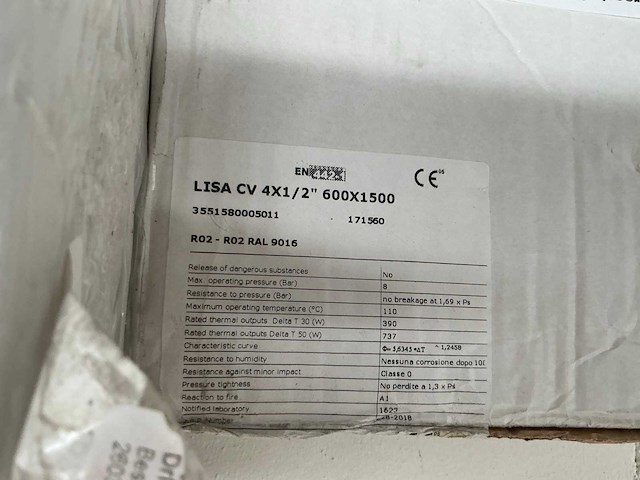 Drl lisa cv 4x1/2” radiator - afbeelding 3 van  3