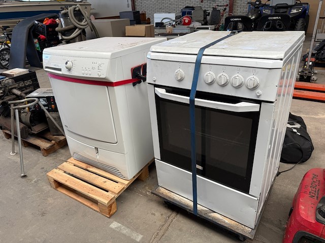 Droger 7kg en 4-pits gastoestel met oven zanussi, autosense+ zte275 - afbeelding 2 van  5