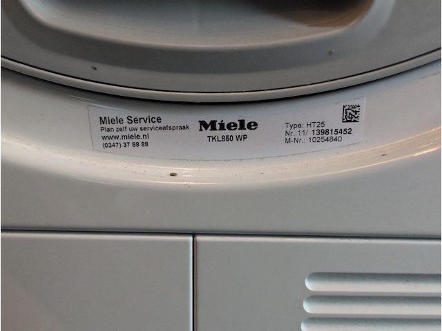 Droger miele, tkl850wp ht25 steamfinish & eco - afbeelding 5 van  6