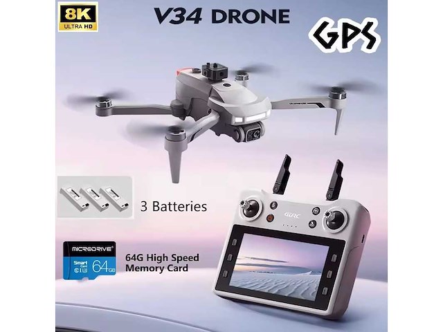 Drone 8k three camera (10x) - afbeelding 1 van  9