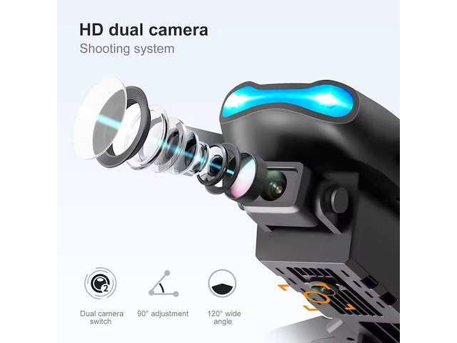 Drone dual camera, s28, grijs - afbeelding 5 van  10