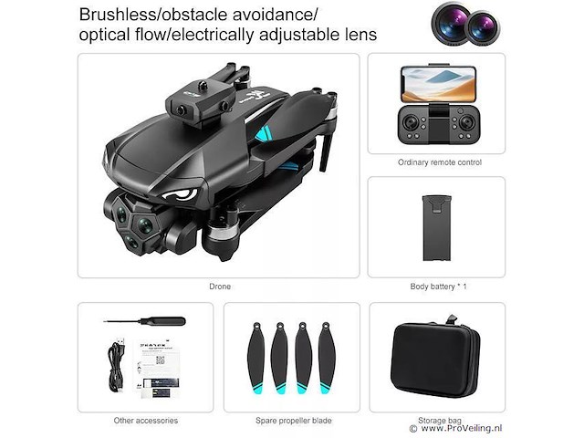 Drone met 4k camera & 6k optical zoom met groot scherm controller - afbeelding 2 van  5