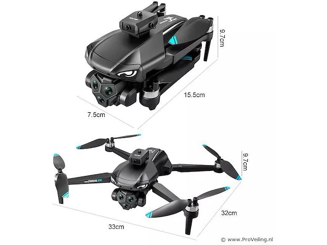 Drone met 4k camera & 6k optical zoom met groot scherm controller - afbeelding 4 van  5