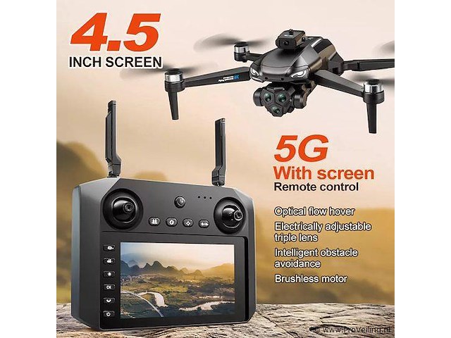 Drone met big screen controller - hd camera 4k - 6k optical flow positioning - obstacle avoidance - afbeelding 1 van  8